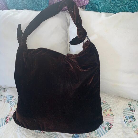 90s/Y2K LARGE VELVET BAG PURSE NEVER USED! - Picture 2 of 11